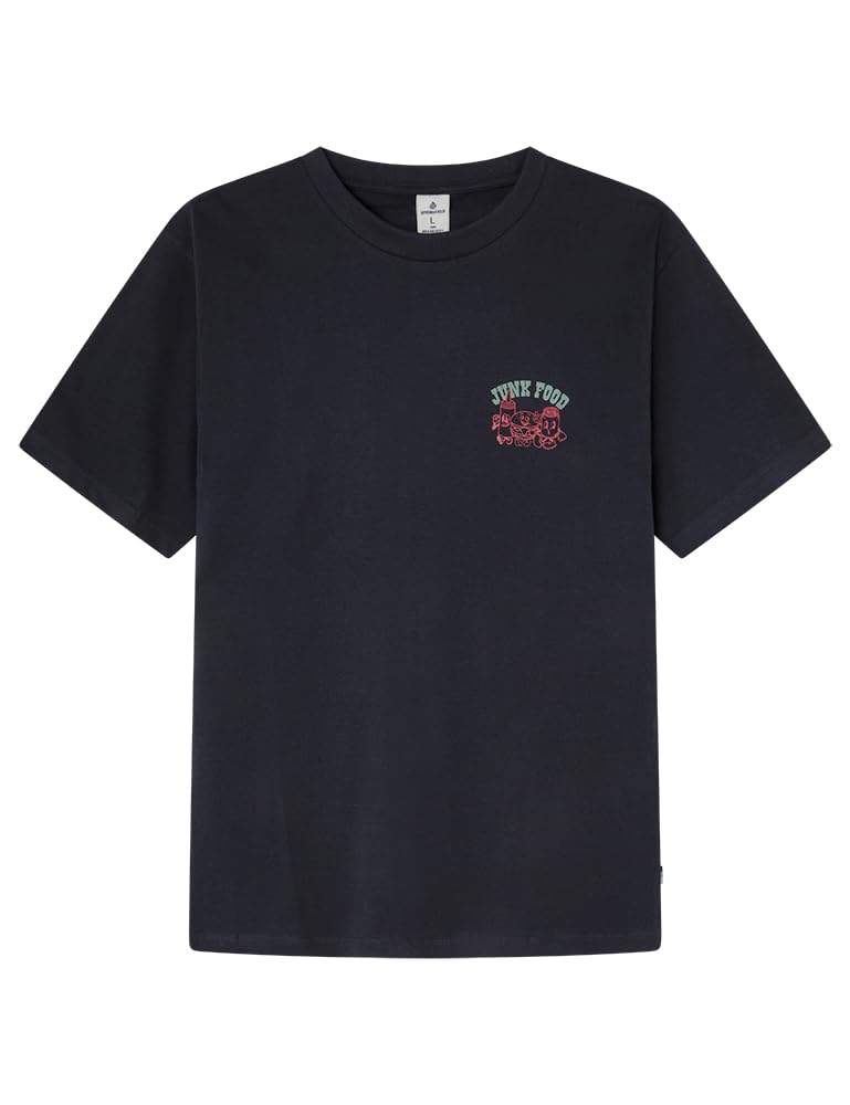 SPRINGFIELD Junk Food Graphic T-Shirt Men, Dark Blue, S