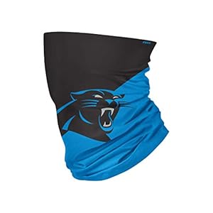 FOCO NFL Carolina Panthers Neck Gaiter, One Size, Big Logo