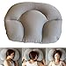 ZHIOOSHEN Poduszka do jajek ortopedyczna poduszka do spania dla dziecka, nano, można prać w pralce, wszechstronna poduszka z pianki z pamięcią kształtu, ergonomiczna pianka 3D z pamięcią kształtu szyjnego w przypadku bólu szyi (szara)