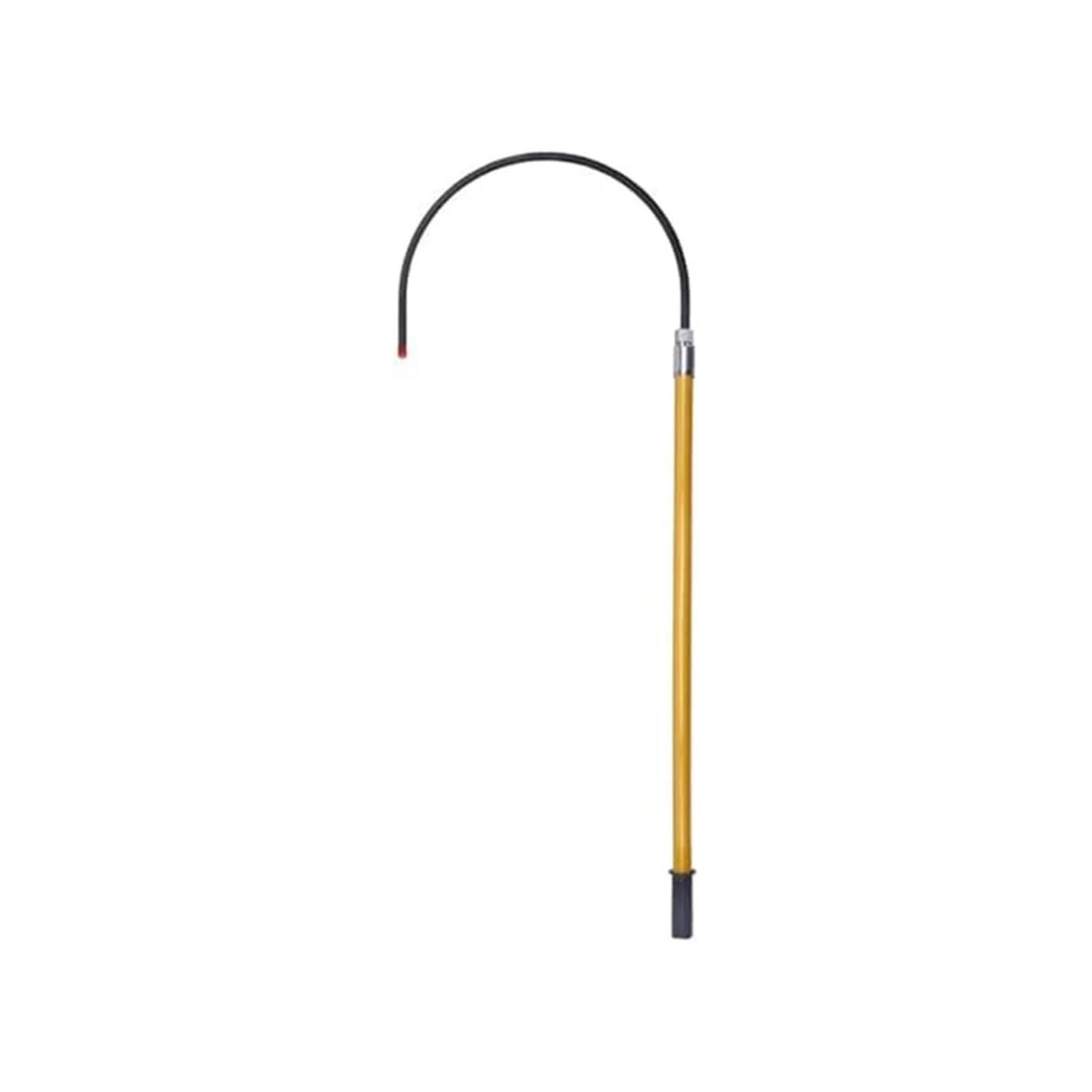 GTHTUHFD Rescue Chute With Electric Shock Protection, High-Voltage Insulated Rescue Hook, Electric Safety Rescue Hook, Rescue Pole, Safety Rescue Hook With 100 Kg Load Capacity, E,Yellow-1.5m/4.9ft