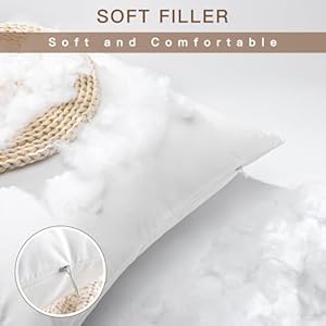 Otostar premium outdoor throw pillow inserts 18×18 inch waterproof pack of 4 square decorative sofa pillow stuffer for bed couch sham cushion white set of 4  urban country home decor