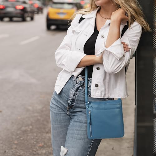 Image of Leather Crossbody Bags for Women - Ladies Sling Handbags - Medium Cross body Purses Handbags - Purses For Women