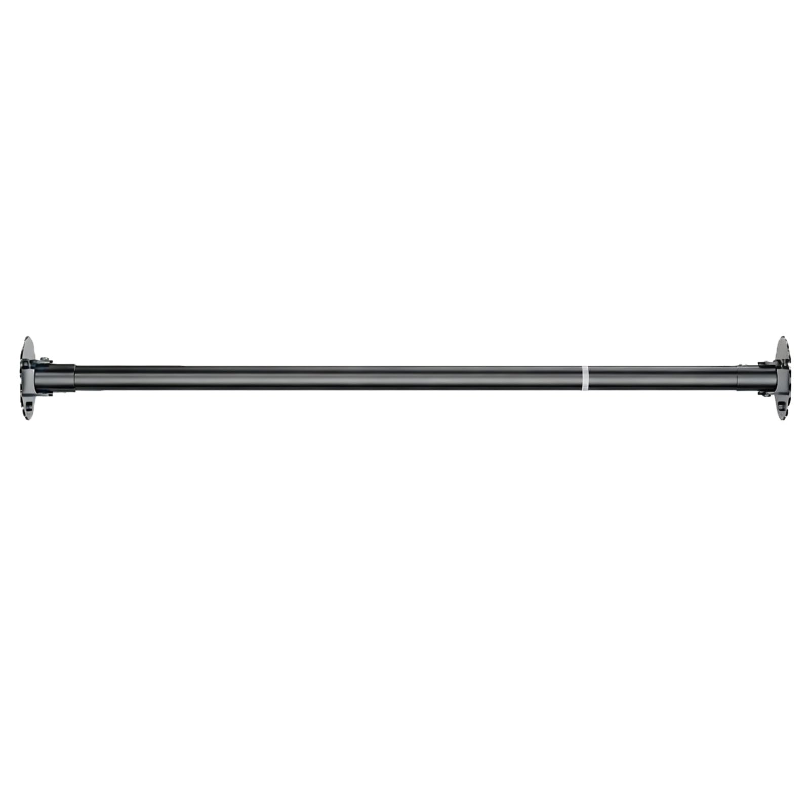 Stainless Steel Shower Curtain Rod, 180° Rotating Tension Curtain Rod with Screws and Holes for Irregular Corner Spaces(Black,100-155cm/39-61in)