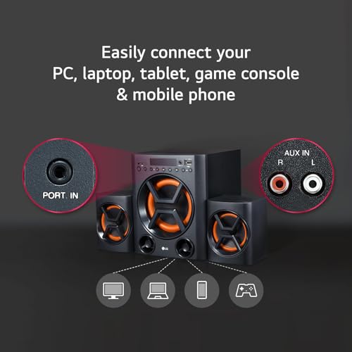 Image of LG XBOOM LK72B, Bass Blast+, USB, FM Radio, Bluetooth, AUX in, SD Card (Black)