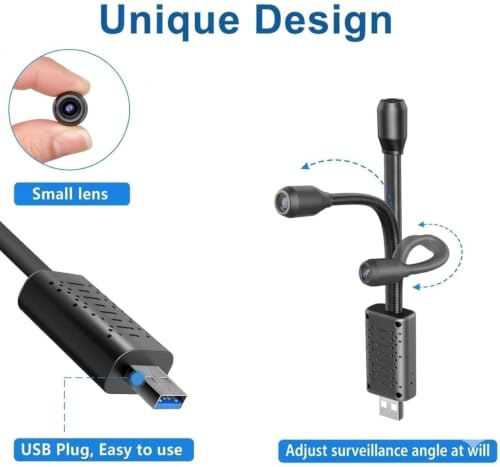 Image of 2MP Full HD Flexible USB WiFi Camera 1080P | Smart Mini Home Security Cam with 140 Wide Angle Lens | Real-Time Motion Sensor Alerts & Live Streaming | Connect with V380 Pro App (Flexible Camera)