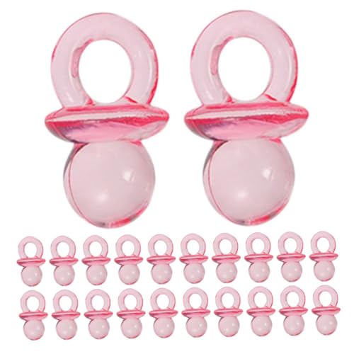 Toyvian DIY Shower Decorations 200pcs Mini Pacifiers for Shower Games Gender Reveal Party Supplies