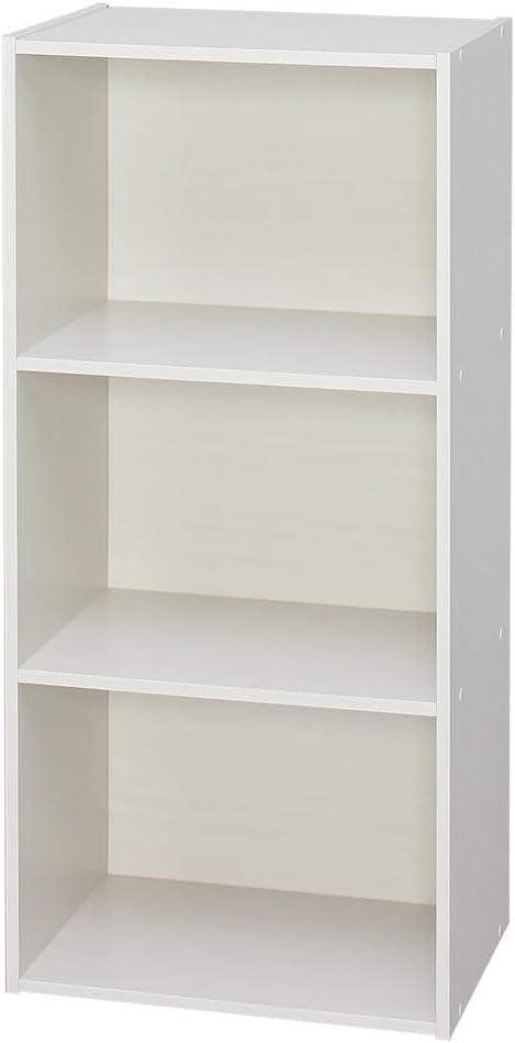 Amazon｜カラーボックス 3段 本棚 オフホワイト｜カラーボックス
