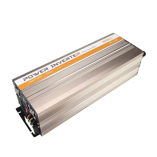8000W 純正弦波パワーインバーター ピーク電力 16000ワット DC 24v/48v to AC 110V/220V 車 家庭 ノートパソコン 1 USBポート(カラー:8000w、サイズ:24V-220V)