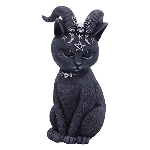 Nemesis Now Pawzuph Figurine en polyrésine, Noir et Argent, 11 cm B5148R0