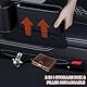 Diyxisk Mittelkonsole Organizer Auto, 30x20x2.5cm Auto Organizer Mittelkonsole, Schwarz Autotasche, Autositz Konsole Seitentaschen, mit Löchern, für Kleinigkeiten, Handys (Hauptfahrersitz)