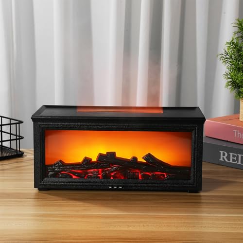 Difusor aromático eléctrico Housoutil simulador llama miniatura 7