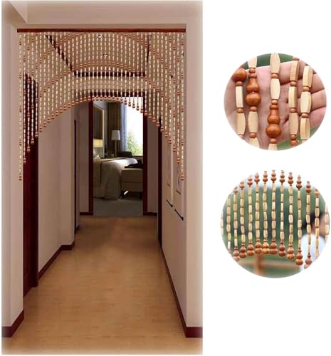 Rideaux de porte en perles de bambou brise-vue salon - 3