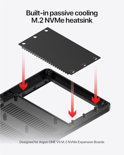 Carcasa Argon One V5 M.2 refrigeración Raspberry Pi 5 chasis NVMe aluminio 7
