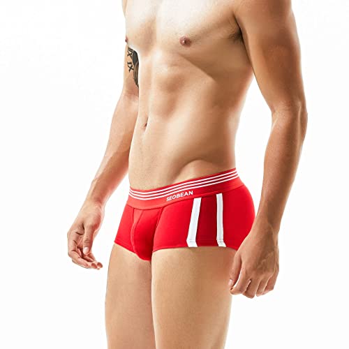Image of PANTEASY Sexy Menswear Side Stripe Print Design Stretchable Short Length Brief.