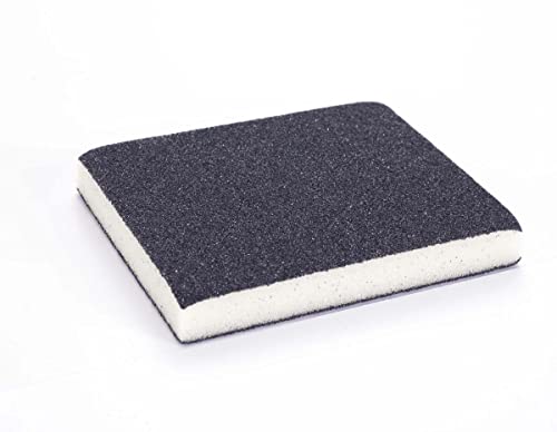 INNSPIRO Esponja de Lija Plana Grano mediano-60 12x10x1,5cm., para lijar y pulir Madera, Pintura, Acero, óxido