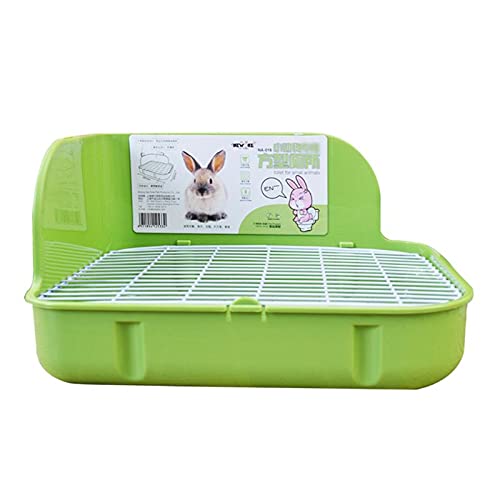 Lettiera per Gatti Grande scatola dei rifiuti con pastiglie bonus, cassetto, scatola della toilette angolare e padella pet più grande per porcellini per adulti cavia, cincillà, furetto, galesaur, picc