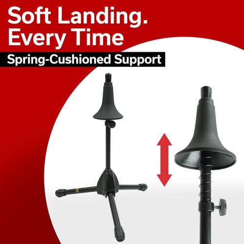 image for Hamilton KB950 Trumpet Stand — Stable Tripod Base, Spring-Cushioned 