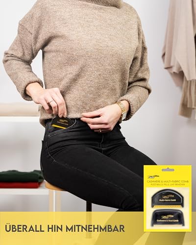 ZEFFFKA Kaschmir Feinwolle Kleidung Pullover Multi-Stoff Kleidungsstücke Entpilling Entfusselungskamm Fusselkugeln Entferner Pillen Reiniger und Rasierer