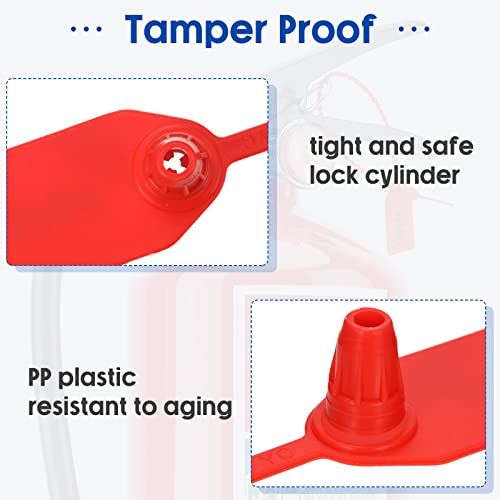 Roowest ROOWEST-PLASTIC TAMPER-04 1000 Pcs Plastic Tamper Seals Fire Extinguisher Tags Security Tags Seals Safety Numbered Zip Ties Labels Safety Disposable Self Locking Signage 250 Mm Length thumb #5