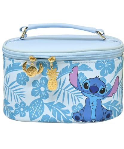 Disney Stitch Bolsa de cosméticos para meninas, azul, Azul, Bolsa cosmética