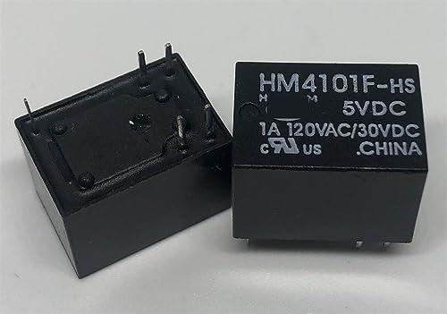 Relé de 5 pines HM4101F-HS 5VDC con conmutación eficiente para circuitos integrados