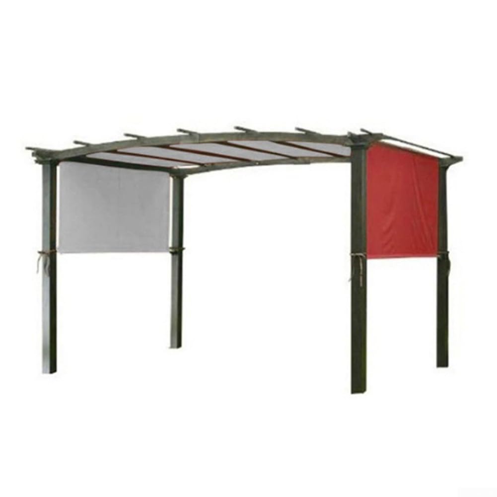 Outdoor Pergola Shade Canopy With Weighted Rods Secure Tie Down, Offering Against Sun Rays Patio And (Red) — image 1