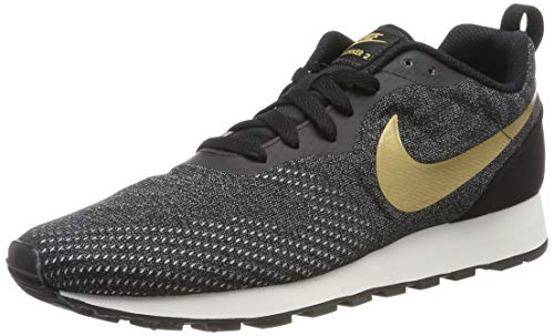 Nike Homme MD Runner 2 Eng Mesh Chaussures de Fitness, Multicolore (Black/Metallic Gold/Cool Grey/Phantom 011), 40.5 EU