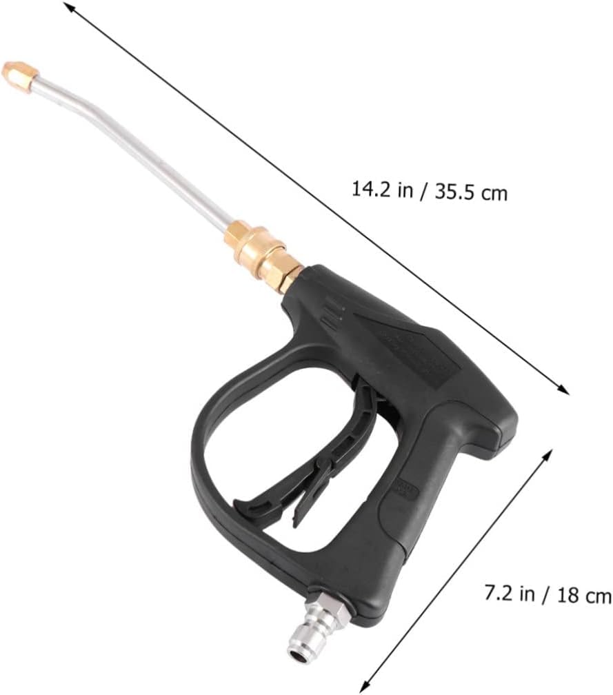 Pistolet de pulvérisation for tuyau d'arrosage, 1 buse à gâchette avant nominale, buse d'eau de jardinage, nettoyeur haute pression, tuyau de machine à laver, pulvérisateur de lavage de voiture, outil