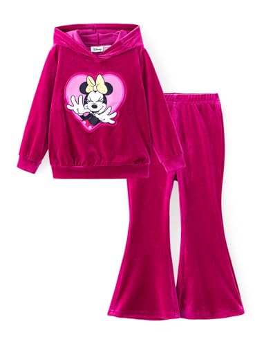 Image of Disney Girls Outfits Long Sleeve Knot Front Shirt Flare Pants 2PC Clothes