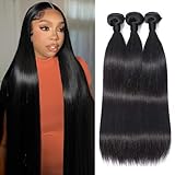 Tissage Brésilien Lisse Tissage Naturel Cheveux Humain Straight Human Hair Bundles Couleu...
