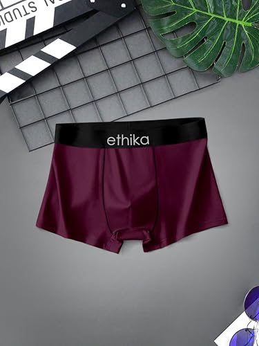 Image of Ethika Presents Plain Strechable Cotton Modal Underwear for Men (in, Alpha, L, Multicolour)