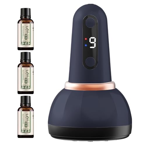 Máquina de ventosas – Máquina de vacío inteligente – Dispositivo de masaje de 9 modos Herramienta de raspado para hombros, cuello, espalda, abdomen, glúteos, muslos
