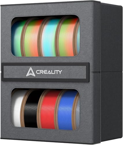 Creality Filament Storage Box, Heavy Duty 3D Printer Metal Holder Rack for 3D Printer Filament Storage, Dust-Proof Stabl