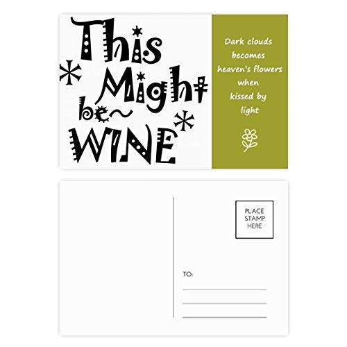 Carte postale citation de vin poésie DIYthinker : le lot de 20 cartes idéal pour offrir