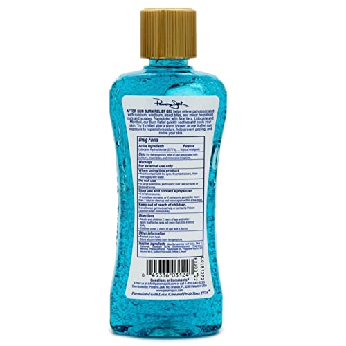 Panama Jack Burn Relief Gel - After Sun Topical Analgesic, Cools & Soothes Sunburns, Insect Bites, Cuts & Scrapes, Contains Aloe and Menthol, 8 FL OZ (Pack of 6)