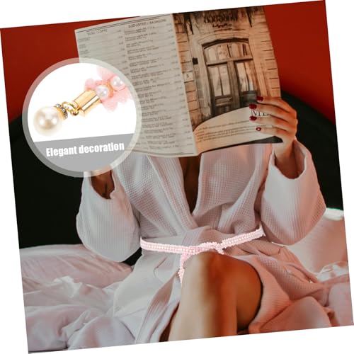 SAFIGLE Elegant Lace Kimono Belt Handmade Faux Embellished Sash for Kimonos and Decorative Waistband for Weddings Festivals and Daily Wear3