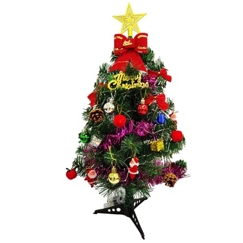 Mini árbol de Navidad con luces para espacios pequeños y centros de mesa 8