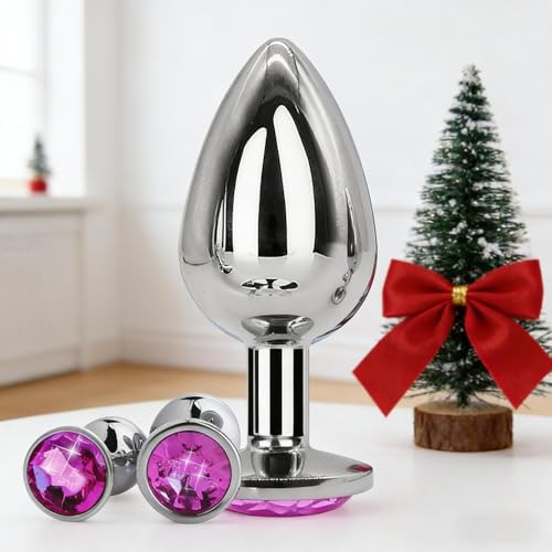 Générique Rj2p- Violette 3 Pièces D'Articles En Métal Imperméable À L'Eau En Cristal