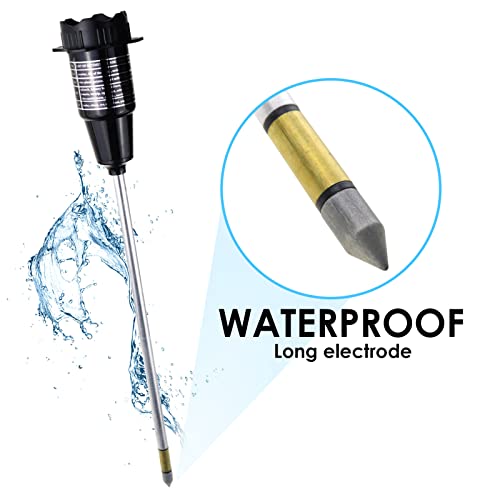 Soil Ph And Moisture Meter 2-In-1 Tester 308Mm Long Waterproof Metal Electrode For Indoor & Outdoor Gardens Plants Flowers Farming #TOP7
