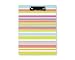 Blue Sky Clipboard Folio, Letter Size Paper Writing Pad Included, Hard Cover, 9.5" x 12", Stripes Design