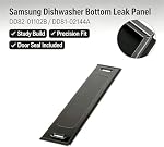 DD82-01102B / DD81-02144A For Samsung Dishwasher Bottom Leak Fix Panel Replacement with Door Seal, Solves Water Leaking Under Dishwasher, Broken Lower Front Cover & Loose Bottom Seal, Replaces