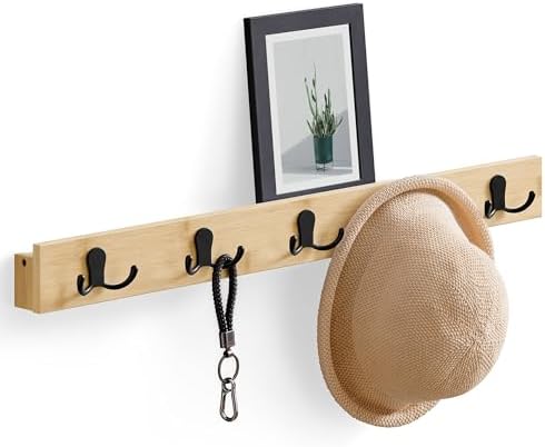 Amazon.com: SONGMICS Coat Rack Wall Mount, Coat Hooks Wall Mounted, 5 ...