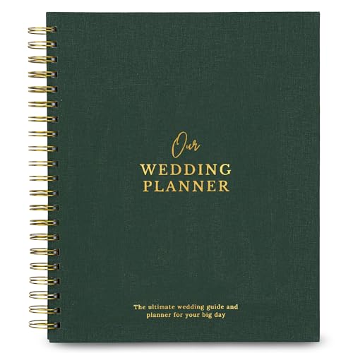 Nook Theory Comprehensive Linen Wedding Planner and Keepsake - Perfect