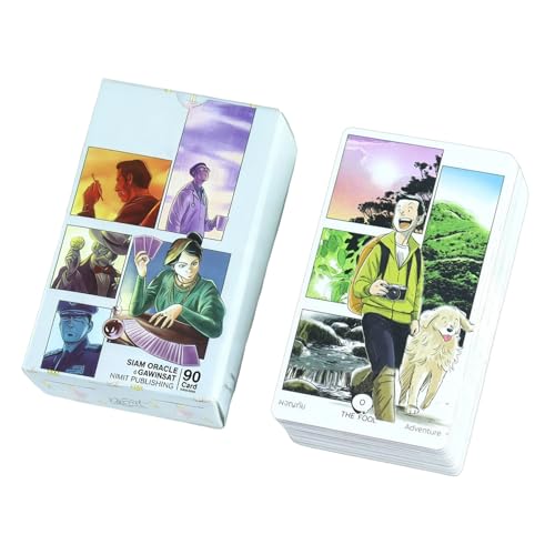 Cartes de tarot moderne, 10,3 x 6 cm, jeux de société, outil de divination Oracle, design esthétique mini-malaliste, pour adultes, nuits de famille, fêtes,...