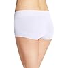Maidenform Women's Dream Cotton with Lace Boyshort, White, 6