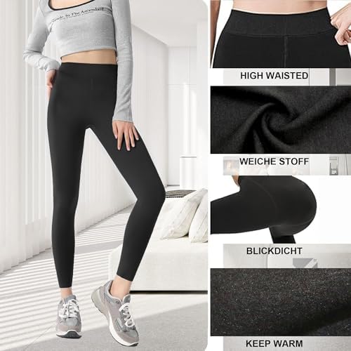 BALEAF Legging Thermique Doublé En Polaire Pour Femme - Taille