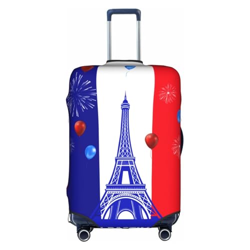 Travel Luggage Cover French National Day Fashion Washable Baggage Suitcase Protector Fit For Luggage Small