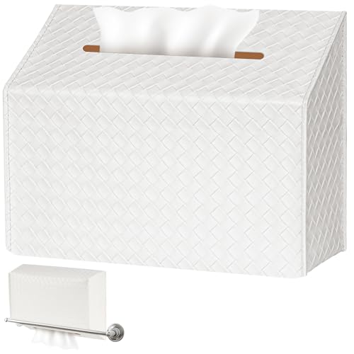 NiHome PU Leather Tissue Box Cover for Kleenex Hand Towels, Versatile Design for Countertops and Towel Racks, Leather Enhances Home Decor, Easy to Use with Exquisite Edging Craftsmanship by NiHome - Used condition - US$11.03
