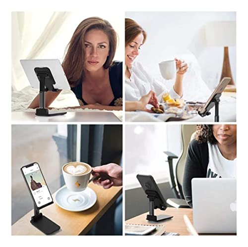 Suporte De Celular Tripé Mesa Ajustável Smartphone Tablet (Rosa)