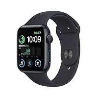 Apple Watch SE (2ª gen.) (GPS, 44mm) Smartwatch con cassa in alluminio color mezzanotte con...